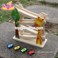 new design funny children wooden ramp racing set W04E044